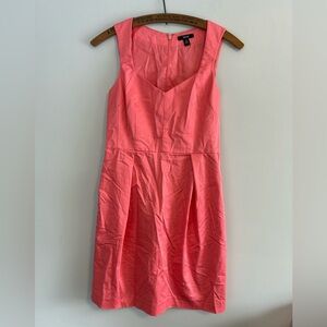 Jacob women’s 2 pink sweat heart neckline Sleeveless Mini Dress